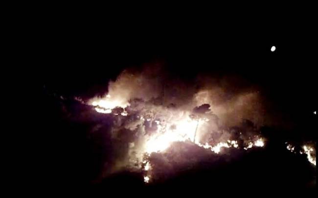 Βίντεο: Στους καπνούς η Πάτρα από τη φωτιά στην περιοχή Μπάλα