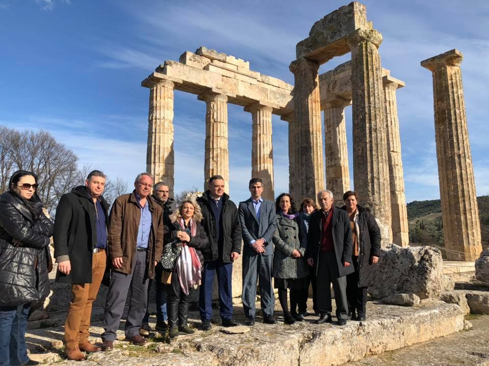 Επίσκεψη Γενικού Γραμματέα του Υπουργείου Πολιτισμού στην Αρχαία Νεμέα  